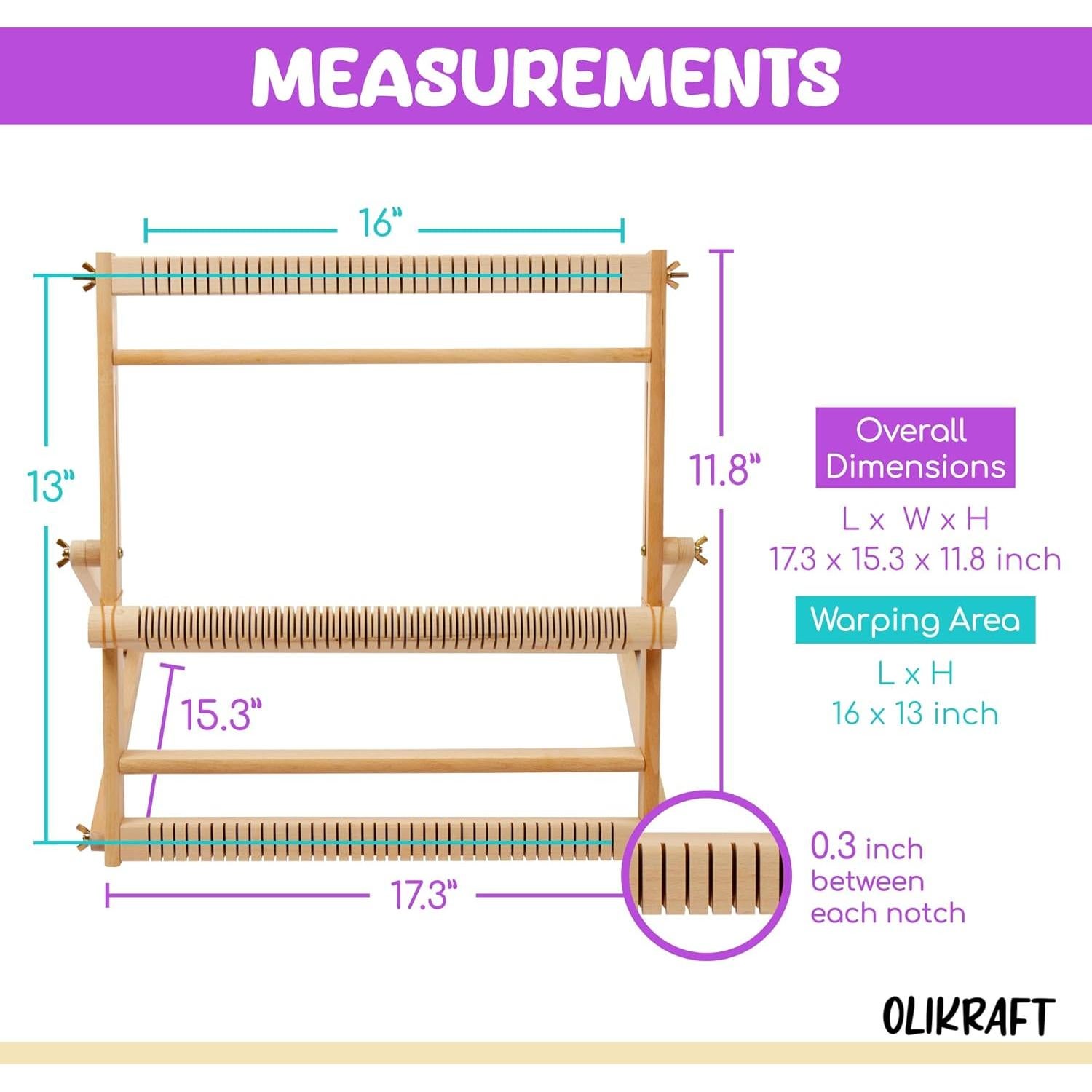 Telar de Tejido Olikraft Pequeño con Soporte Ajustable