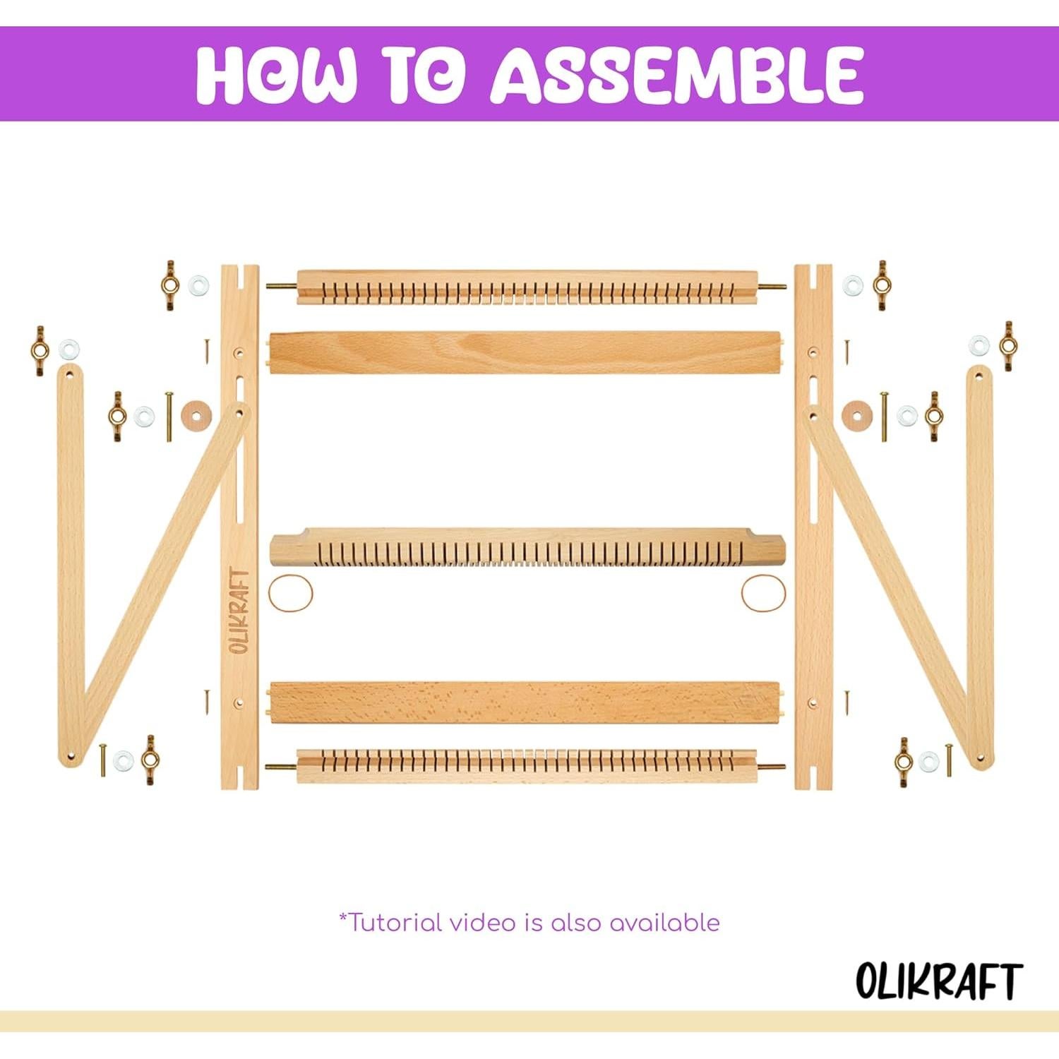 Telar de Tejido Olikraft Pequeño con Soporte Ajustable