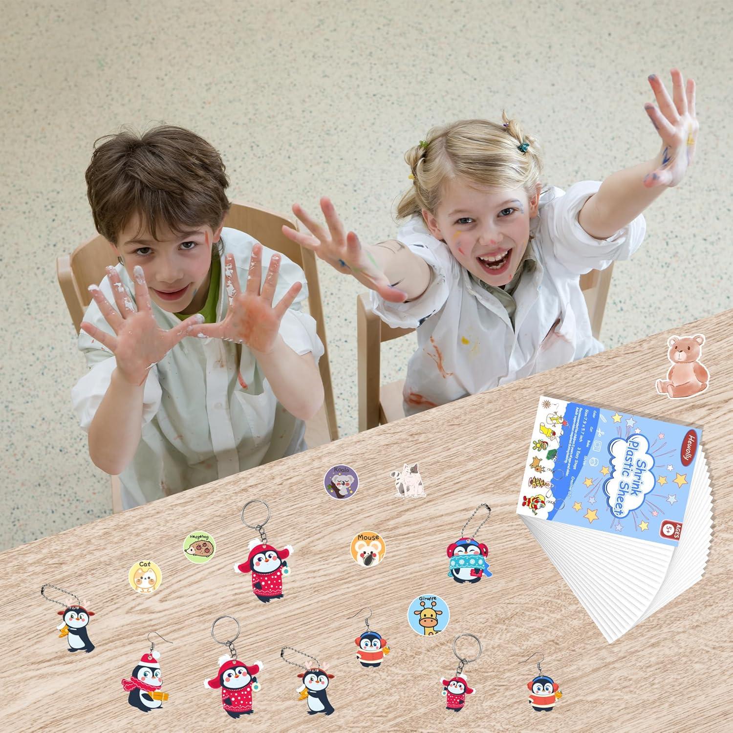 Hewolly Hojas de Plástico Retráctil 24 Piezas 20x14.5cm