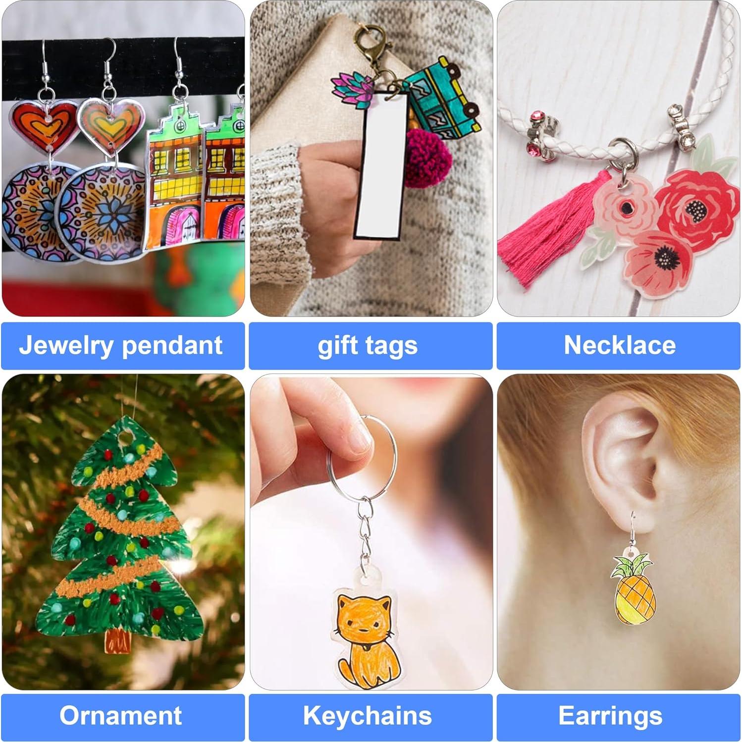 Hewolly Hojas de Plástico Retráctil 24 Piezas 20x14.5cm