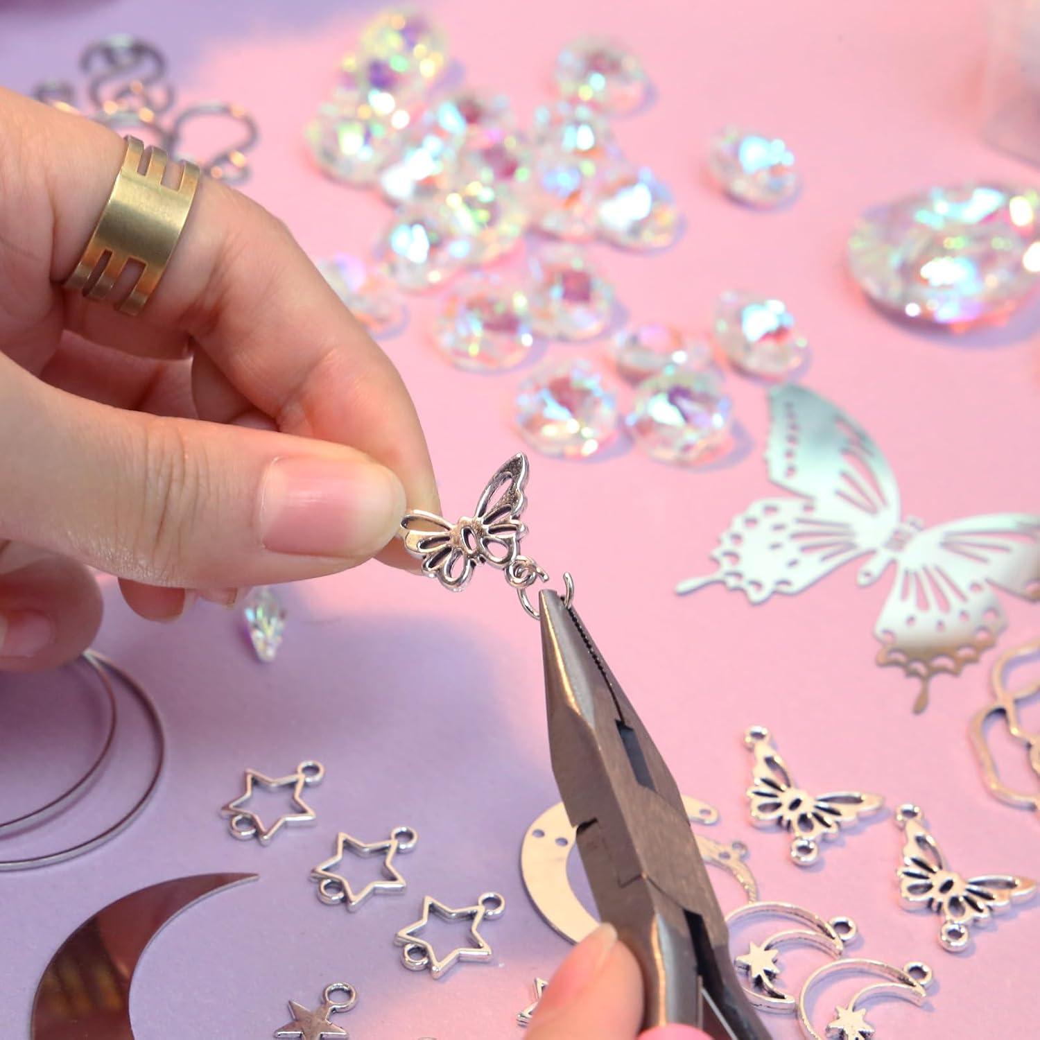 Kit de Atrapa Rayos DIY WASTROYAL Mariposa 400 Piezas Cristales