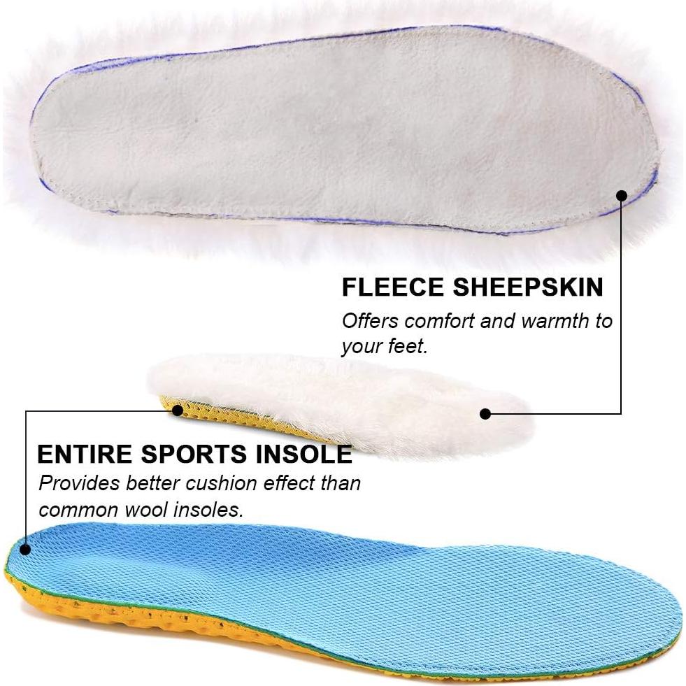 Plantillas de lana Ailaka 2.5 cm para hombres y mujeres