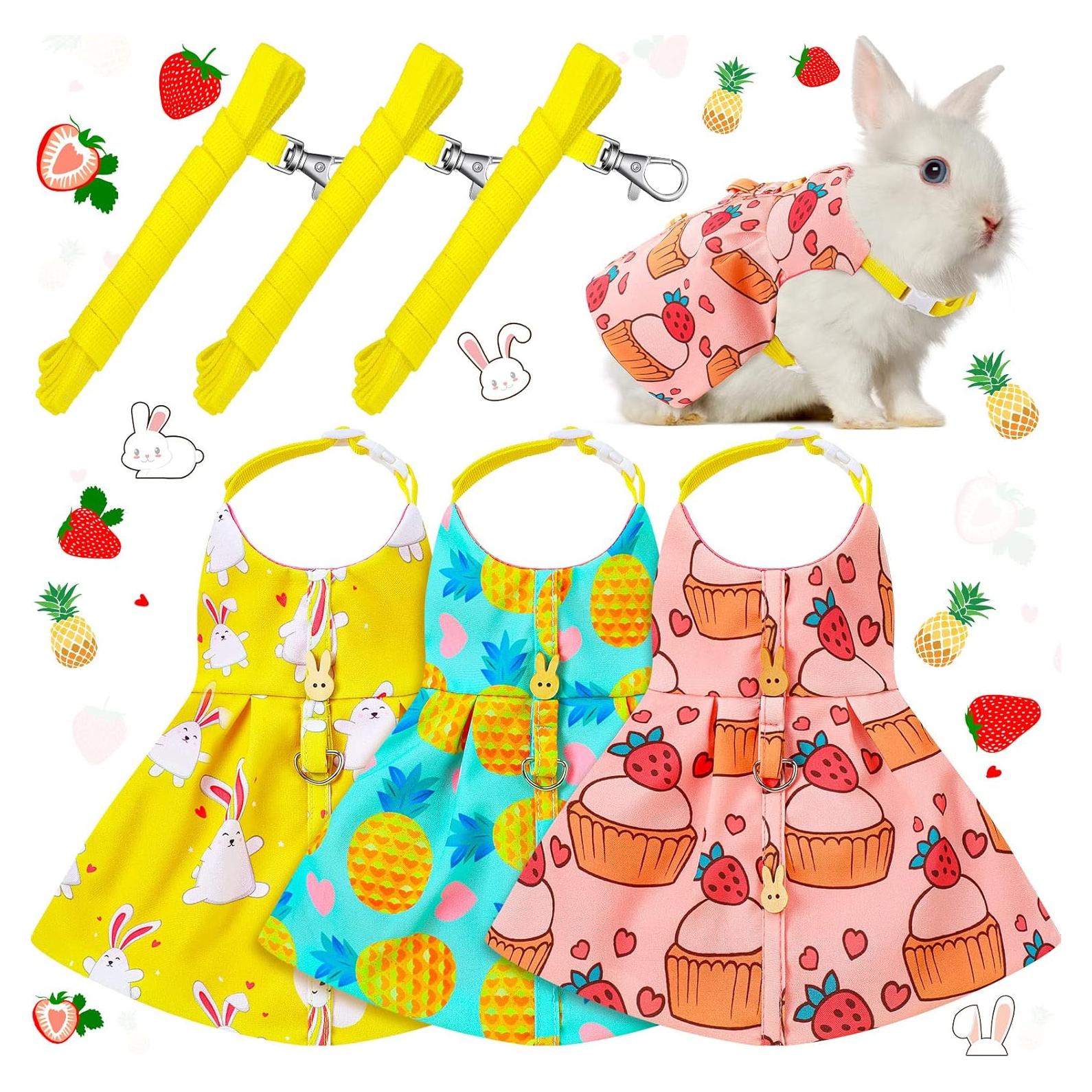 Conjunto de Arnés y Correa para Conejos Weewooday - 3 Piezas