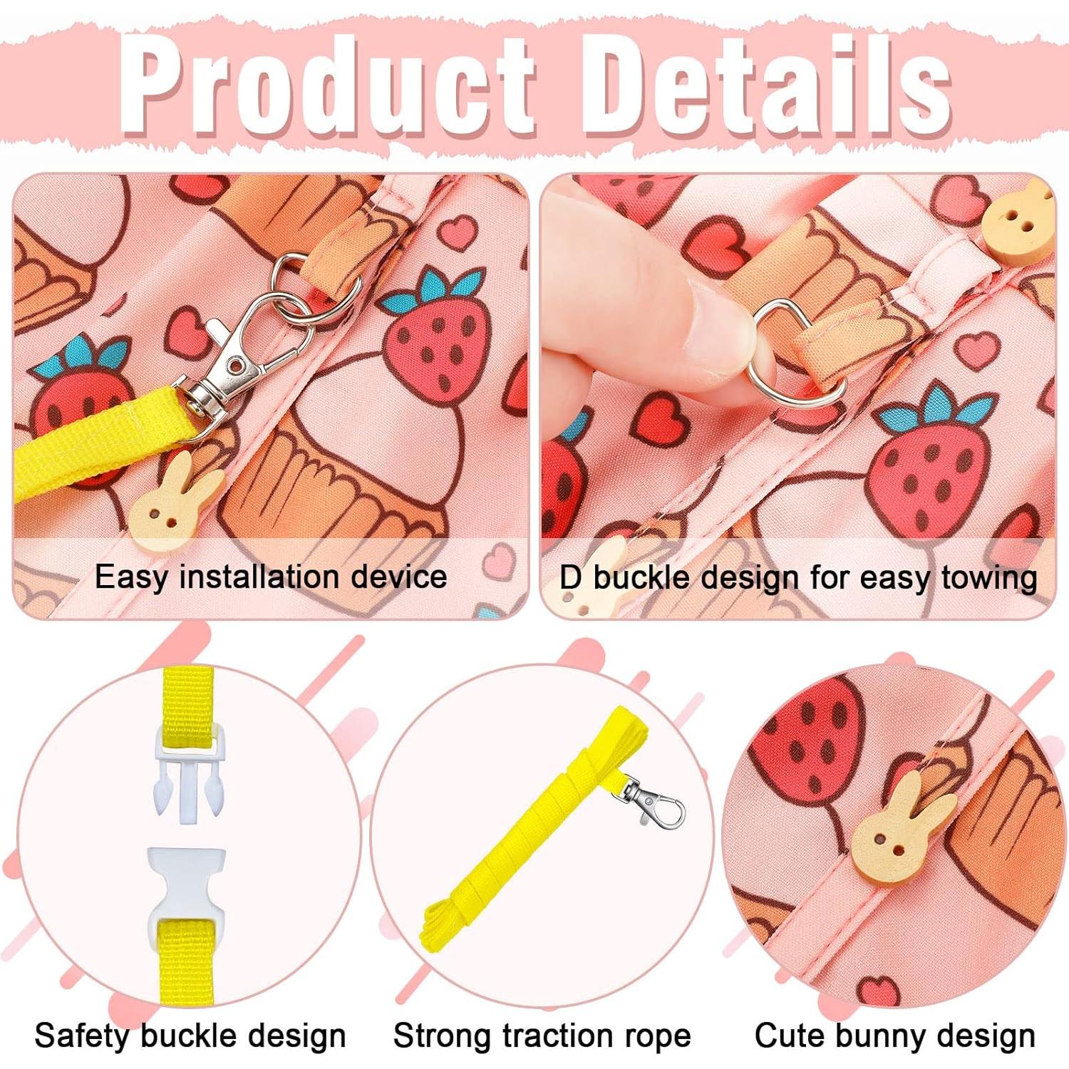 Conjunto de Arnés y Correa para Conejos Weewooday - 3 Piezas