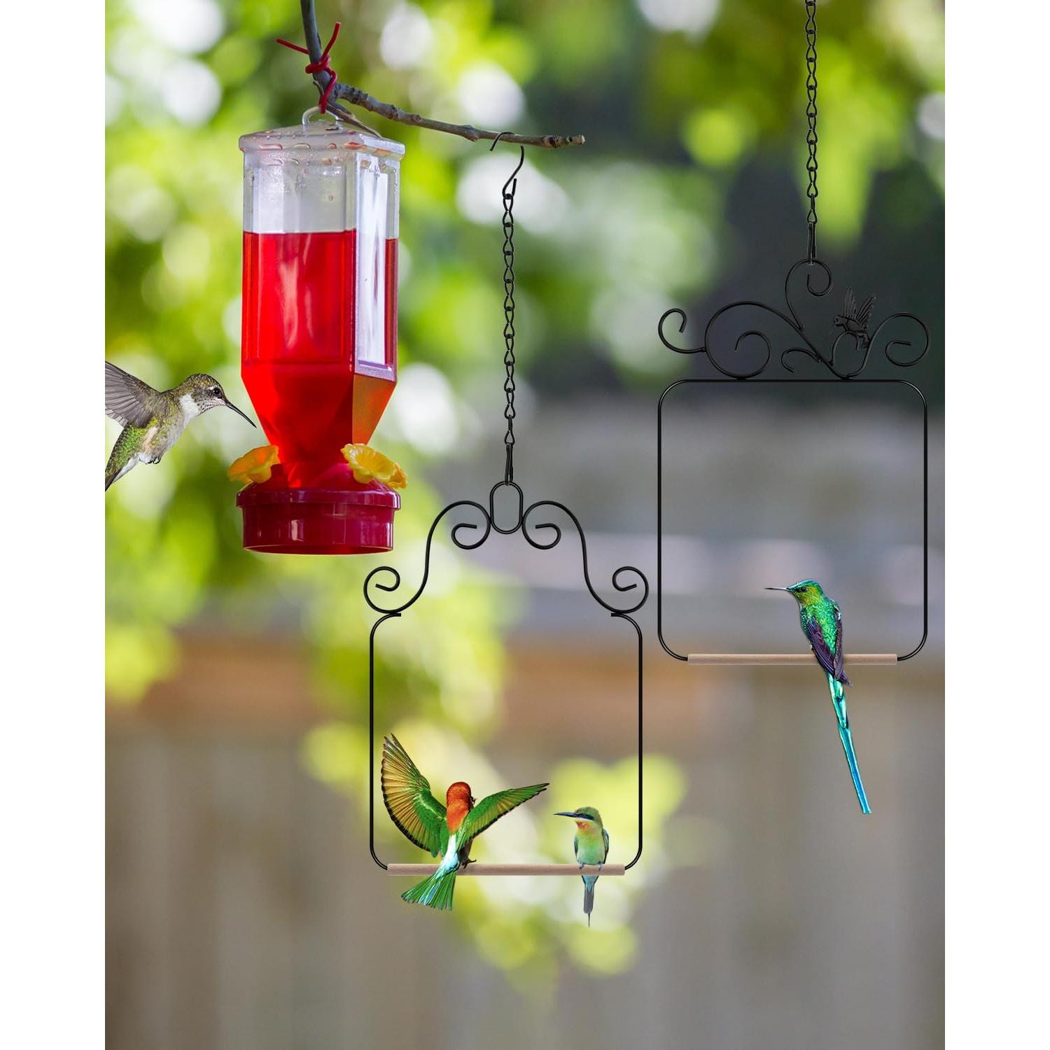 Columpios para Colibríes PACETAP 2 Paquete Metal y Madera