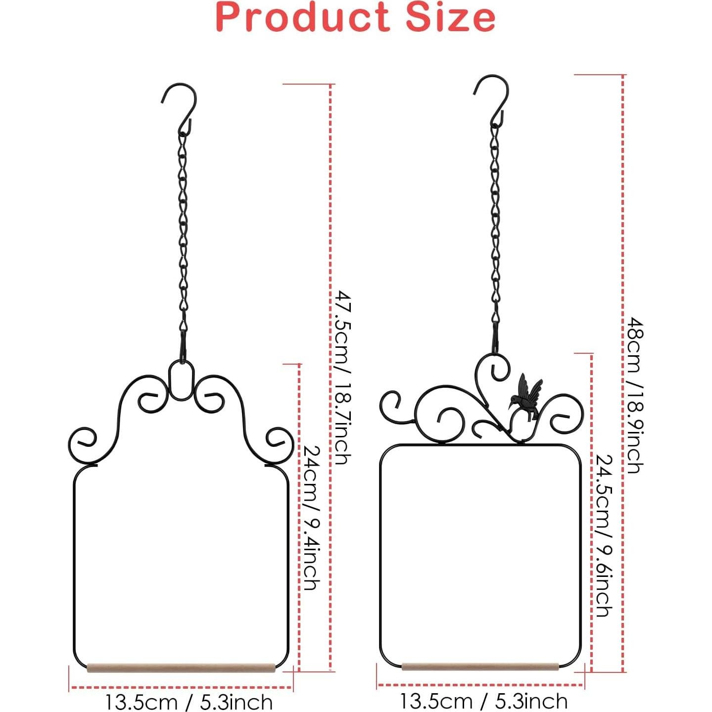 Columpios para Colibríes PACETAP 2 Paquete Metal y Madera