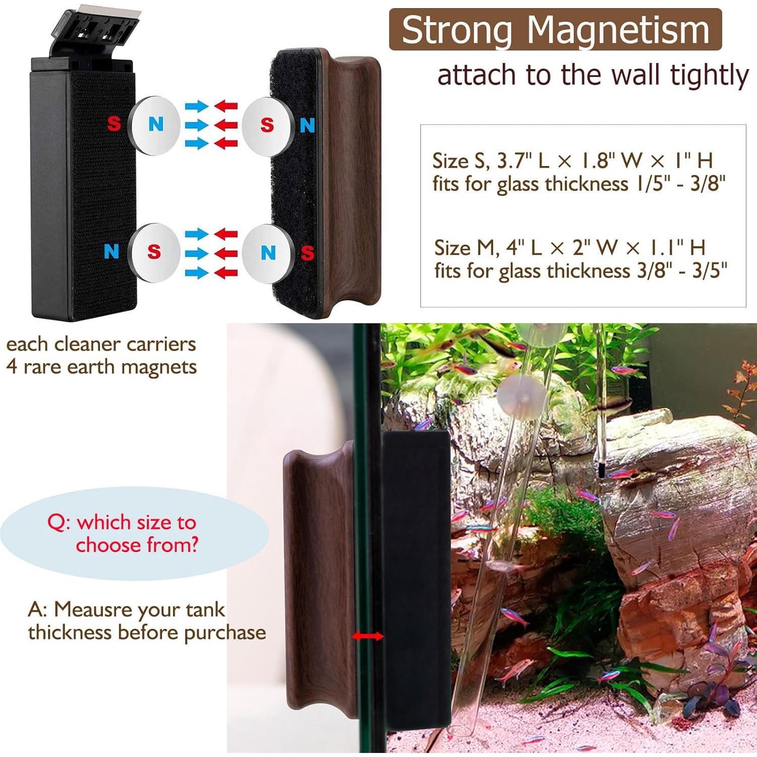 Limpiador Magnético para Acuarios hygger - Cristal 1.5-9.5mm