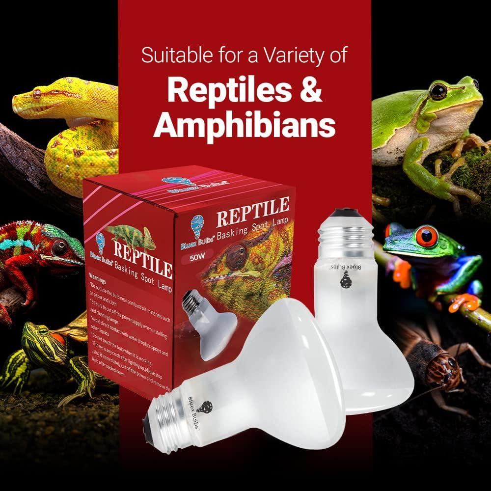 Paquete de 4 bombillas de calor 50W Bluex Bulbs para reptiles