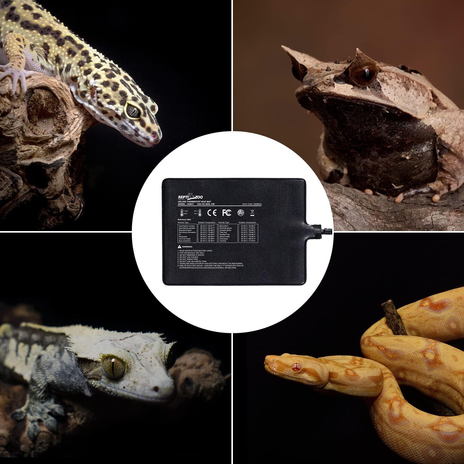 Almohadilla Térmica REPTI ZOO 15.24x20.32cm con Termostato