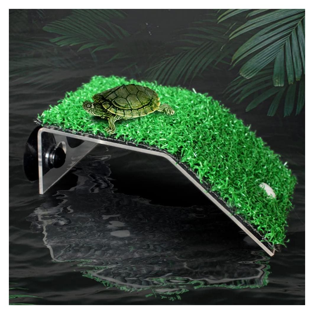 Plataforma de Sol para Tortugas HIERYAN - Acrílico 17.95x11.99cm