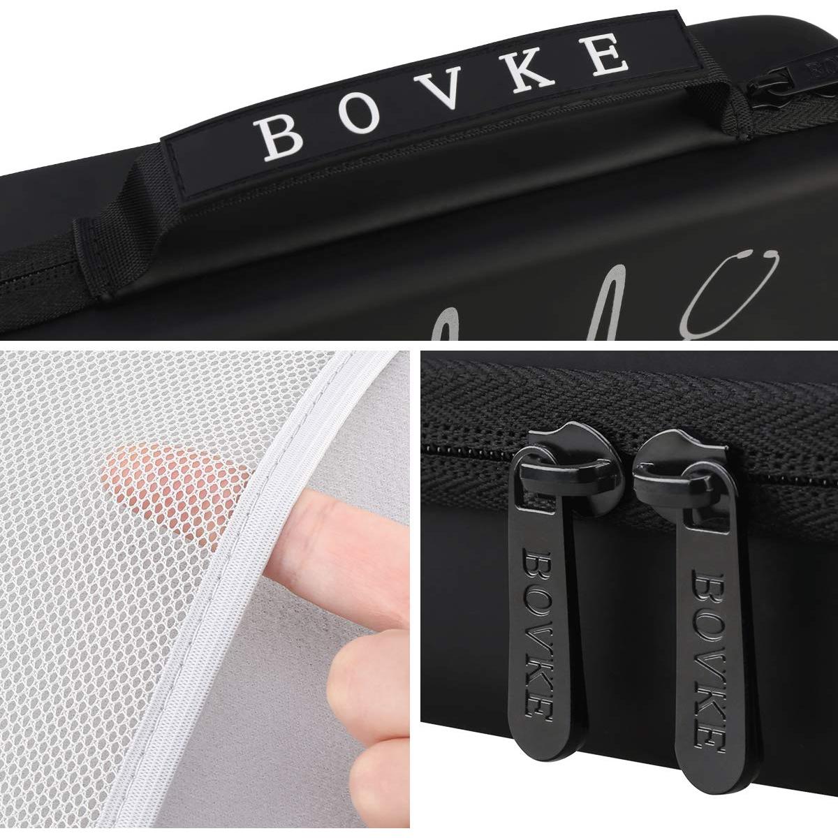 Estuche para Estetoscopio BOVKE Negro - Compatible con Littmann