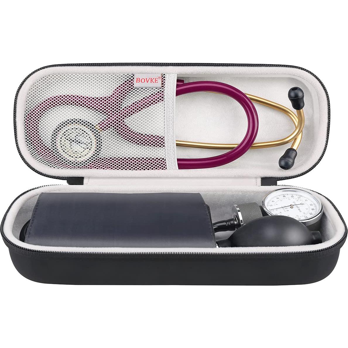 Estuche para Estetoscopio BOVKE Negro - Compatible con Littmann