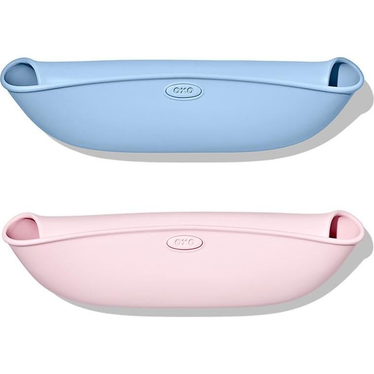 Babero OXO Tot Roll-Up 2 Pack Flor y Crepúsculo - Silicona