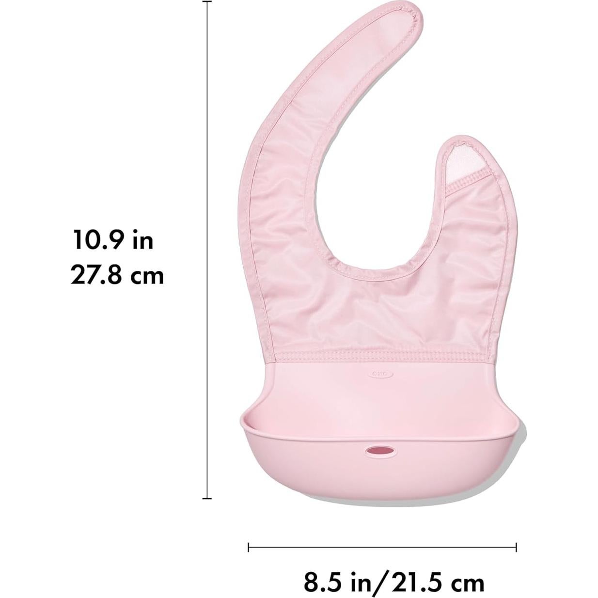 Babero OXO Tot Roll-Up 2 Pack Flor y Crepúsculo - Silicona