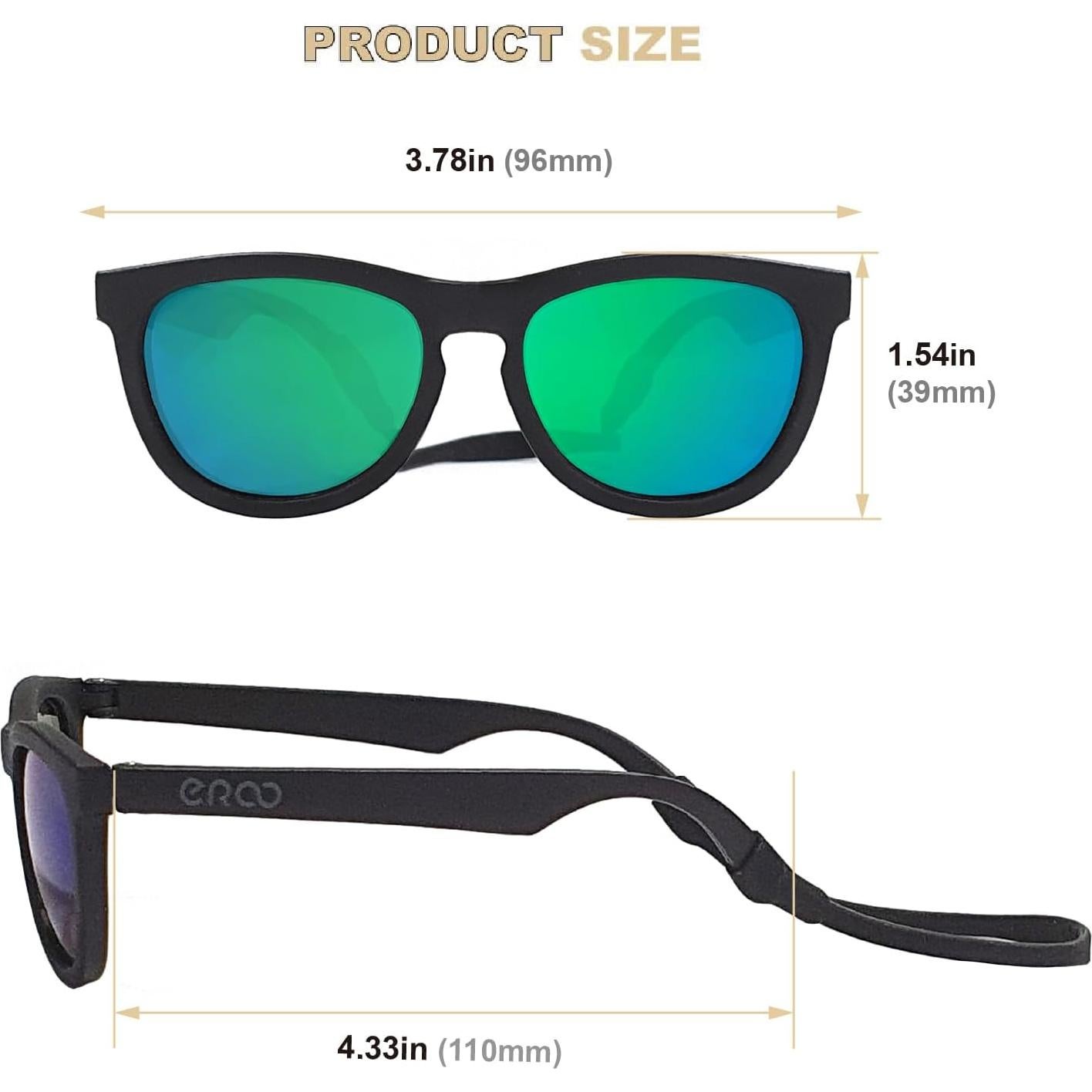 Gafas de sol polarizadas ER00 para bebés 0-24 meses UV400