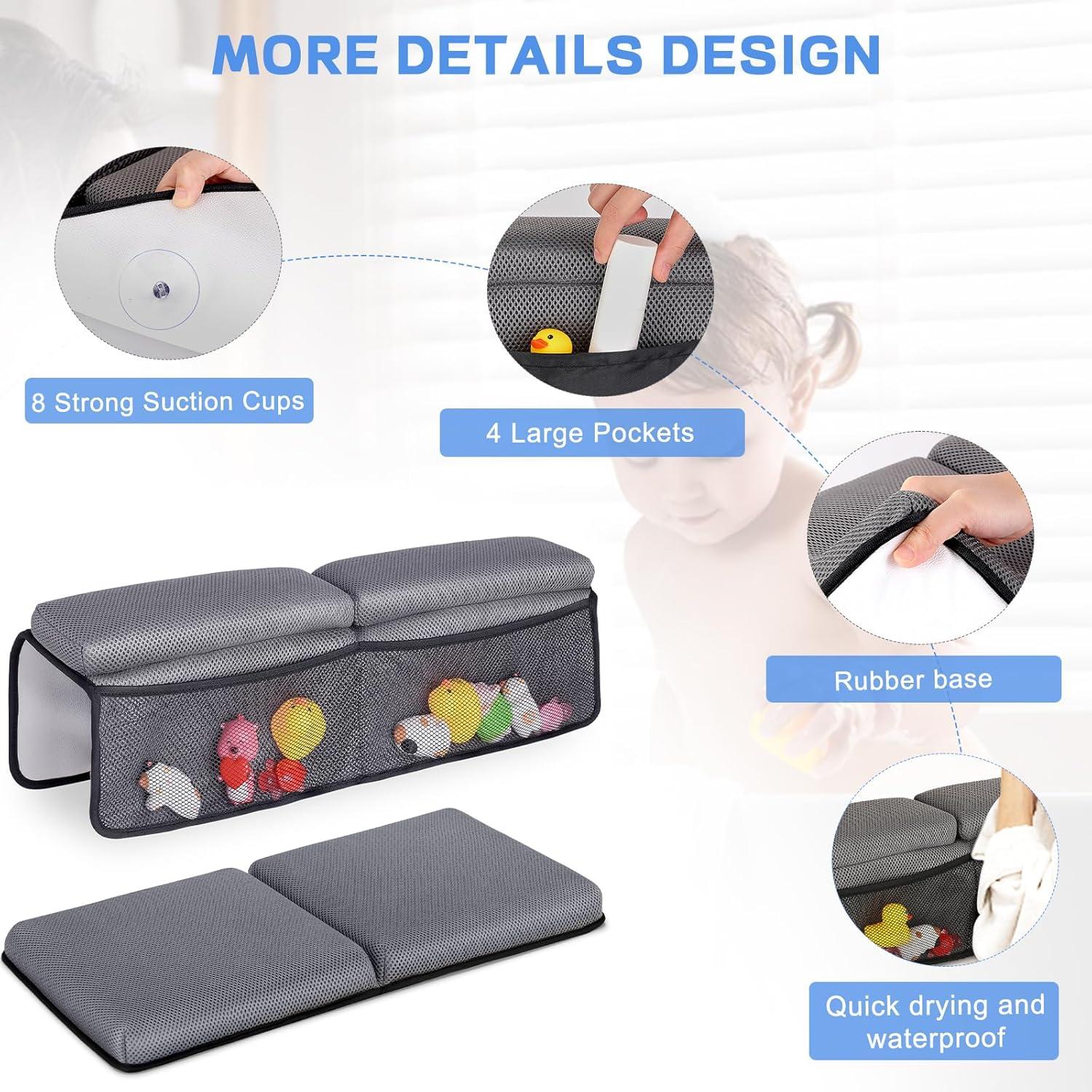 Almohadilla para Rodillas y Codos de Baño Bebé JOY ANAN Gris