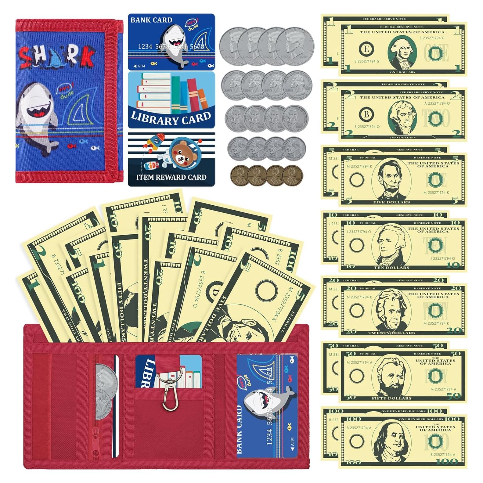 Set de Juego de Monedas y Tarjetas DEEKI para Niños 3+