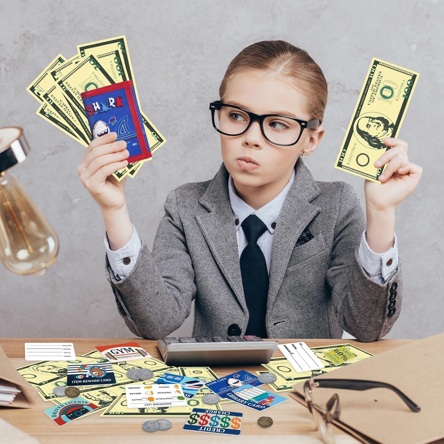 Set de Juego de Monedas y Tarjetas DEEKI para Niños 3+