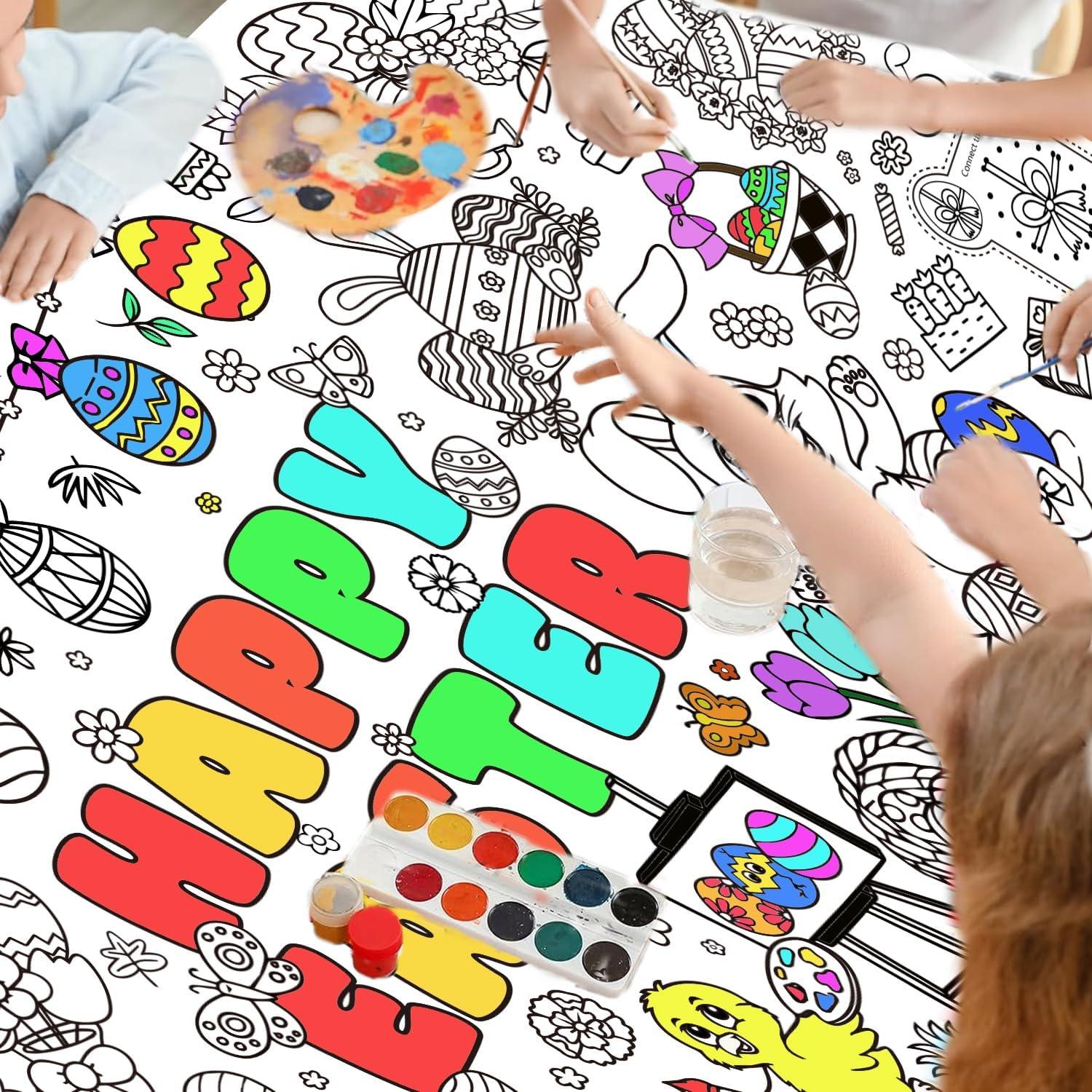 Póster Gigante de Colorear Pascua Mchochy 182.9x76.2 cm