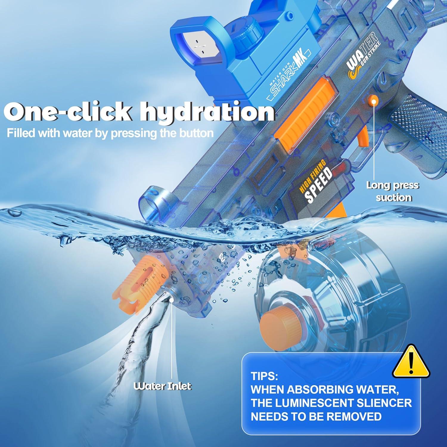 Pistola de Agua Eléctrica Automática Flybakiz Azul 7.92m