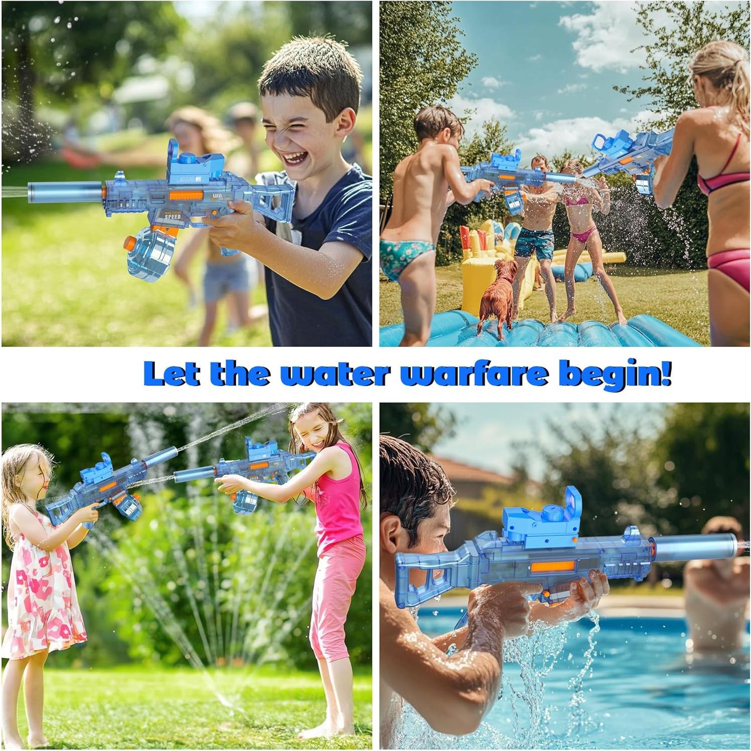 Pistola de Agua Eléctrica Automática Flybakiz Azul 7.92m