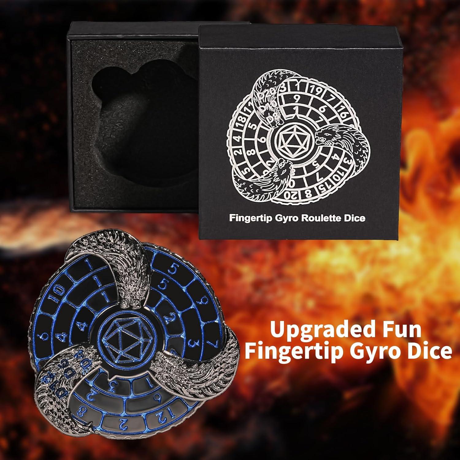 Juego de Dados DND 7 en 1 Metal GU BEI TE con Giroscopio