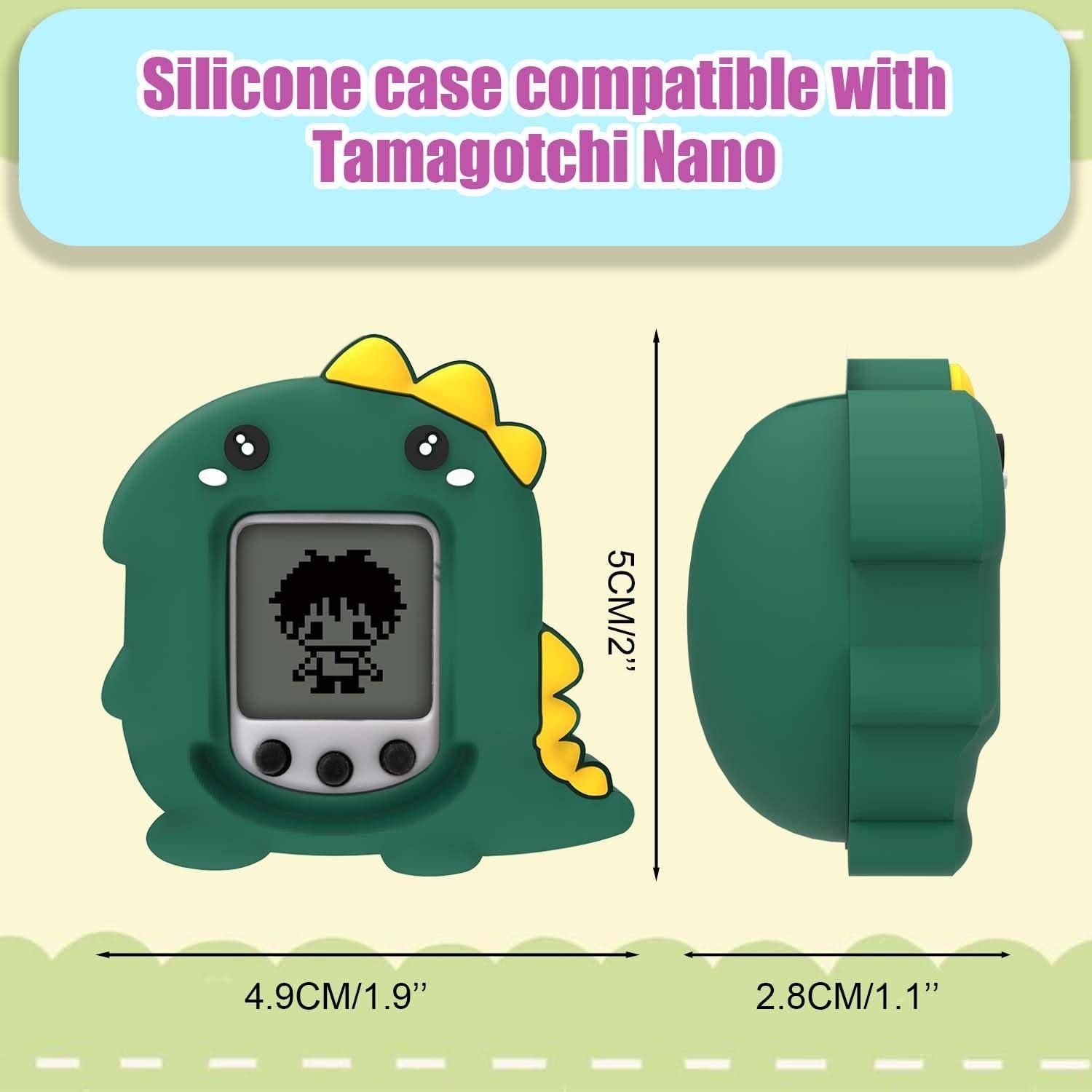 Funda de Silicona Dinosaurio FIOPAZ para Tamagotchi Nano