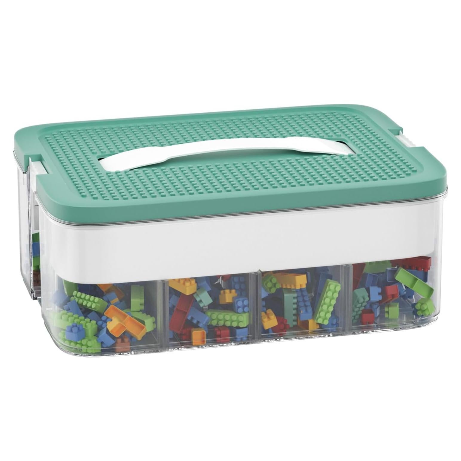 Caja de Almacenamiento Apilable POSHIGE 16 Compartimentos Verde