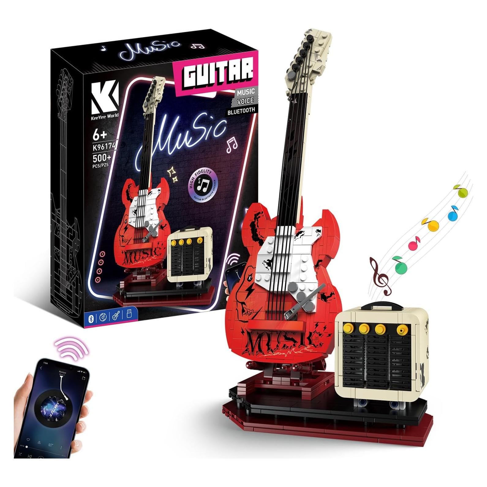 Juego de Construcción de Guitarra Rock DIY Bluetooth XYDongtong