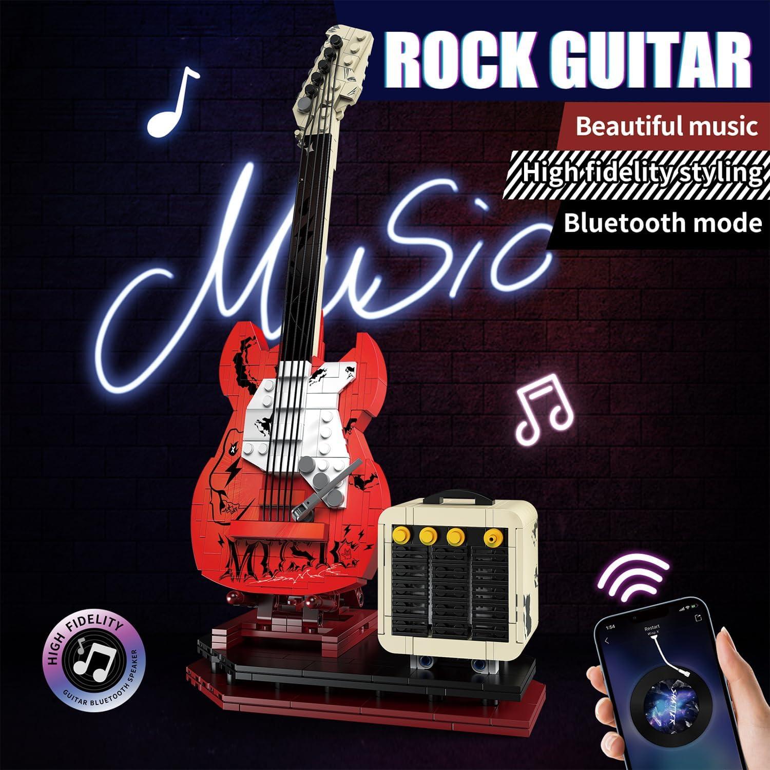 Juego de Construcción de Guitarra Rock DIY Bluetooth XYDongtong