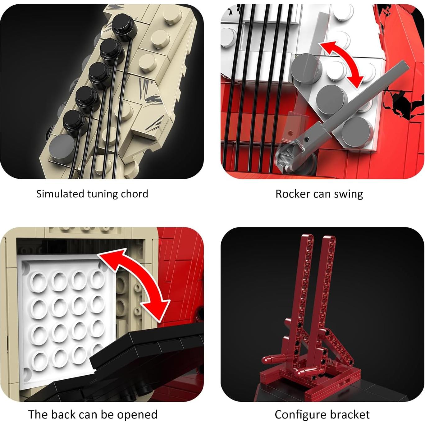 Juego de Construcción de Guitarra Rock DIY Bluetooth XYDongtong