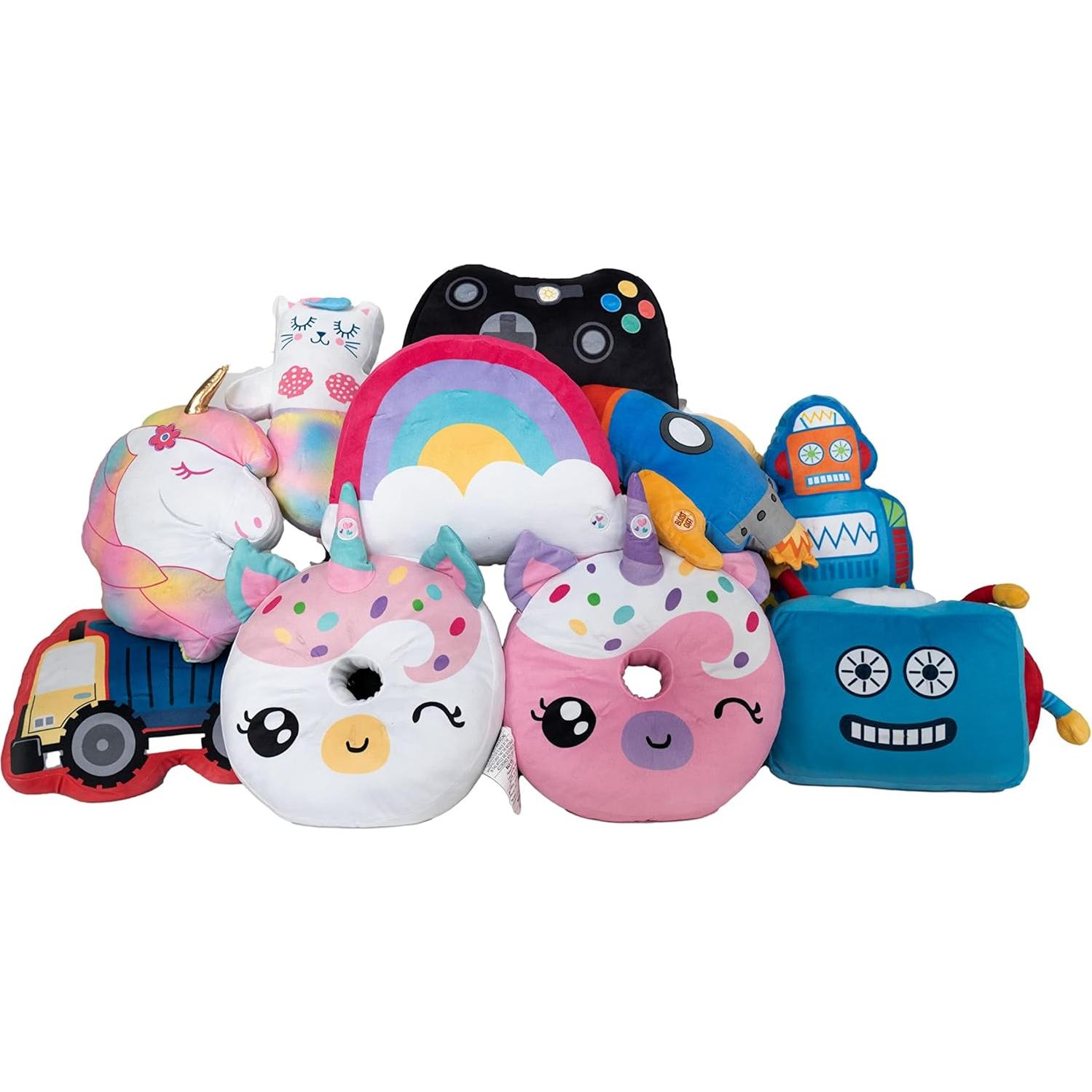 Almohada Iluminada LED Unicornios y Robots Camión Volquete