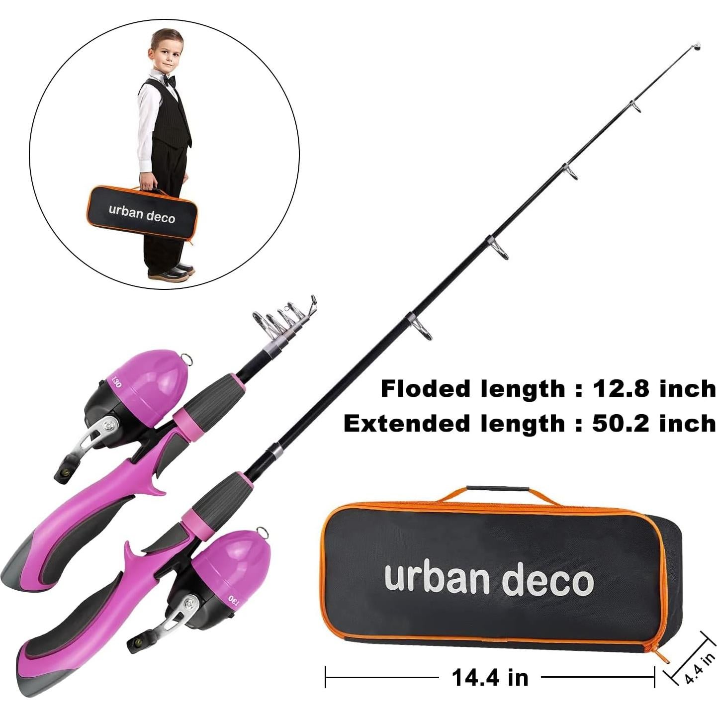 Caña de Pescar Telescópica Urban Deco 1.27m para Niños