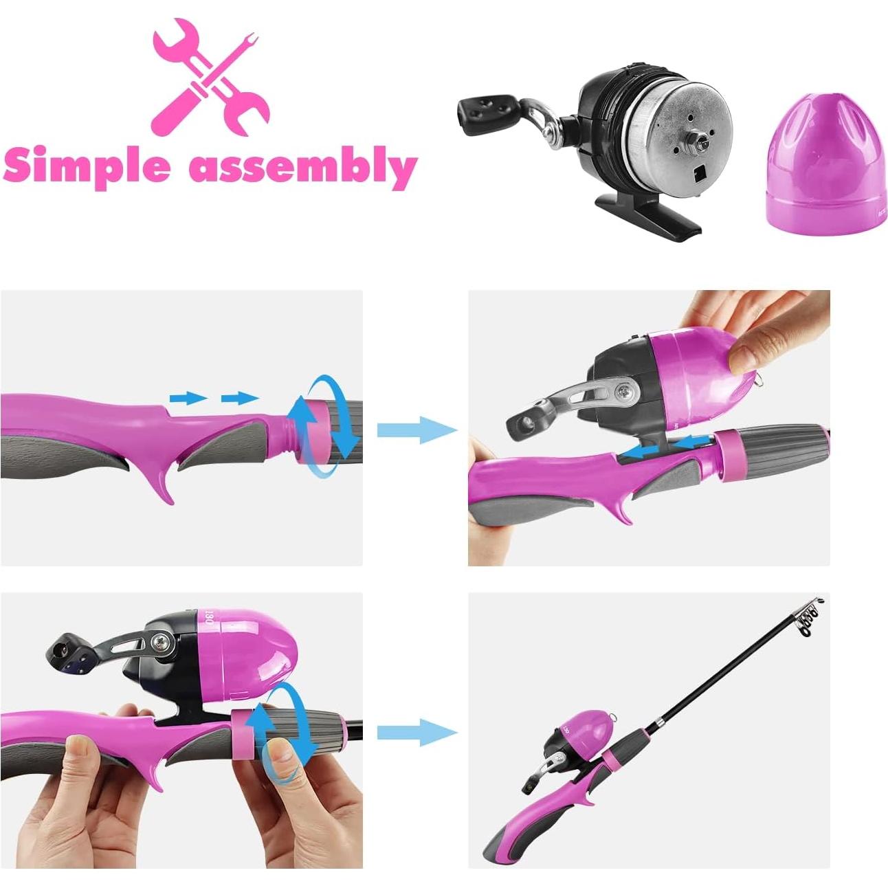 Caña de Pescar Telescópica Urban Deco 1.27m para Niños