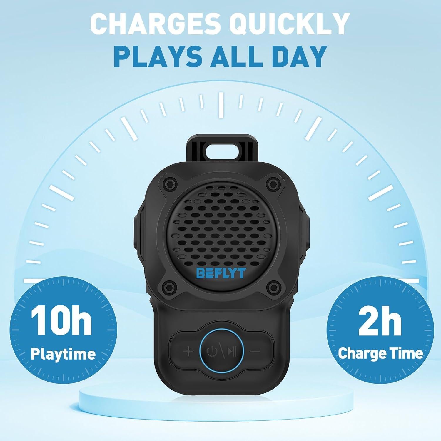 Altavoz Bluetooth portátil Genérico HT-01 IPX7 10H Negro