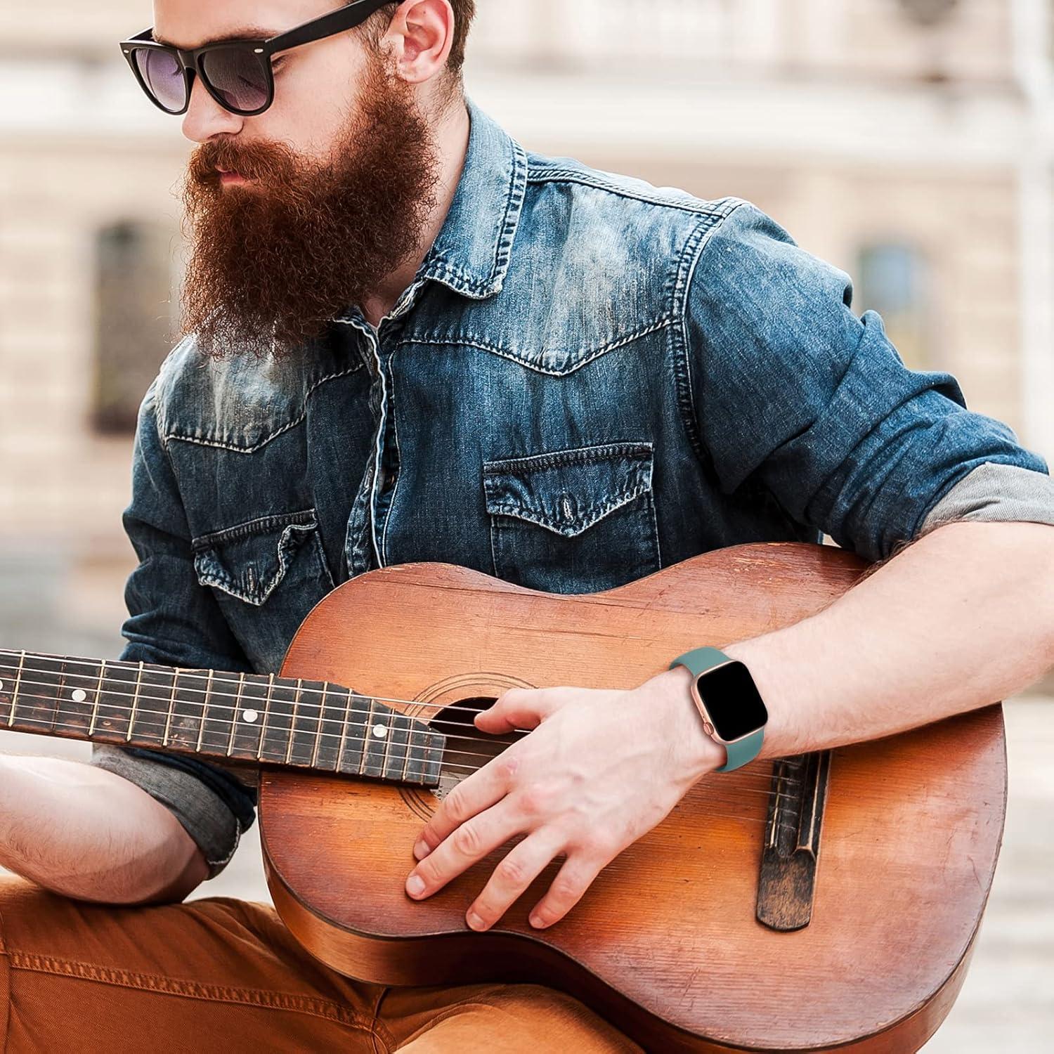 Paquete de 6 bandas de silicona Slimband para Apple Watch 38-49mm