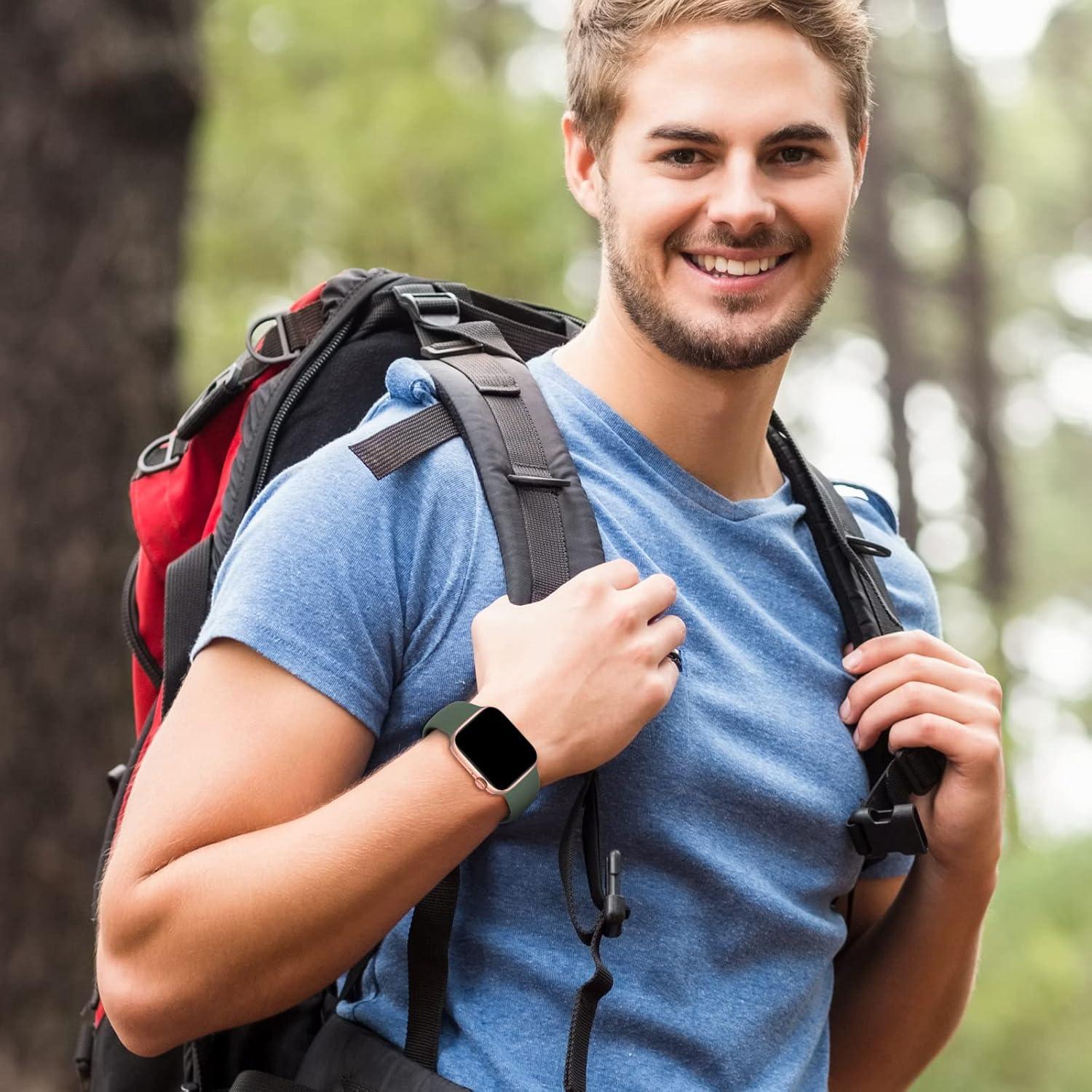 Paquete de 6 bandas de silicona Slimband para Apple Watch 38-49mm