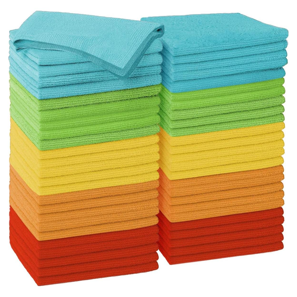 Paño de limpieza de microfibra Puomue 50 unidades 29.2x29.2cm