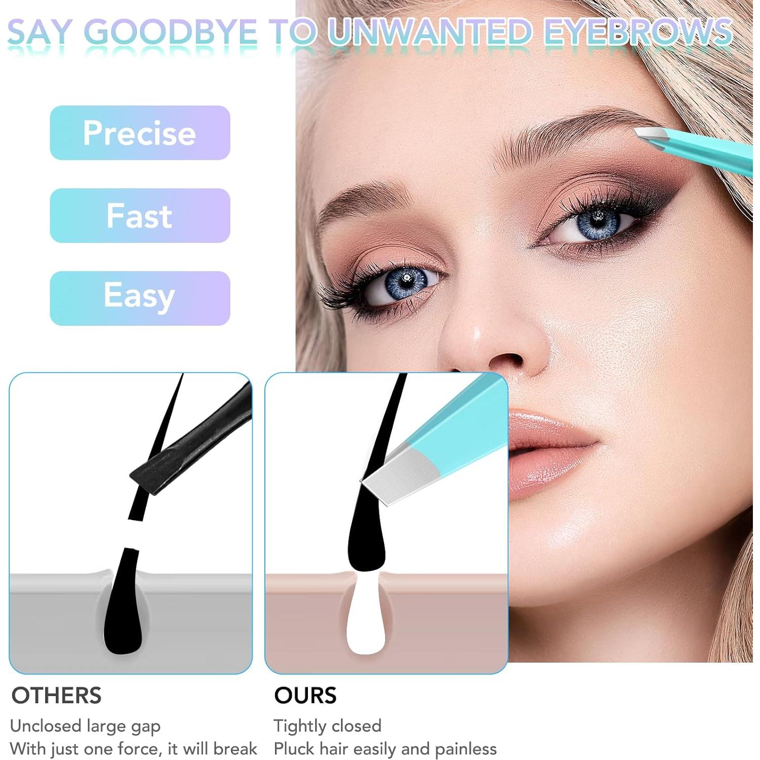 Juego de Pinzas y Cortauñas YHIT 8 Piezas Acero Inoxidable