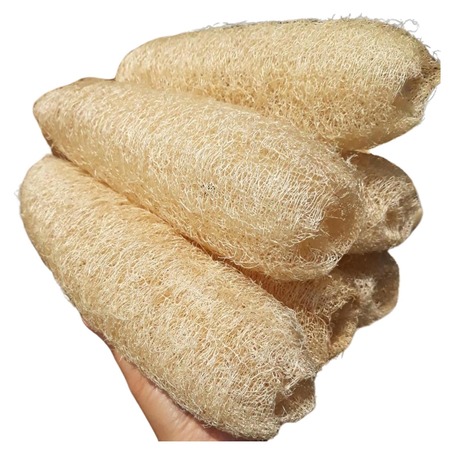 Juego de 5 Esponjas de Lufa Natural Exfoliantes LUFAFY