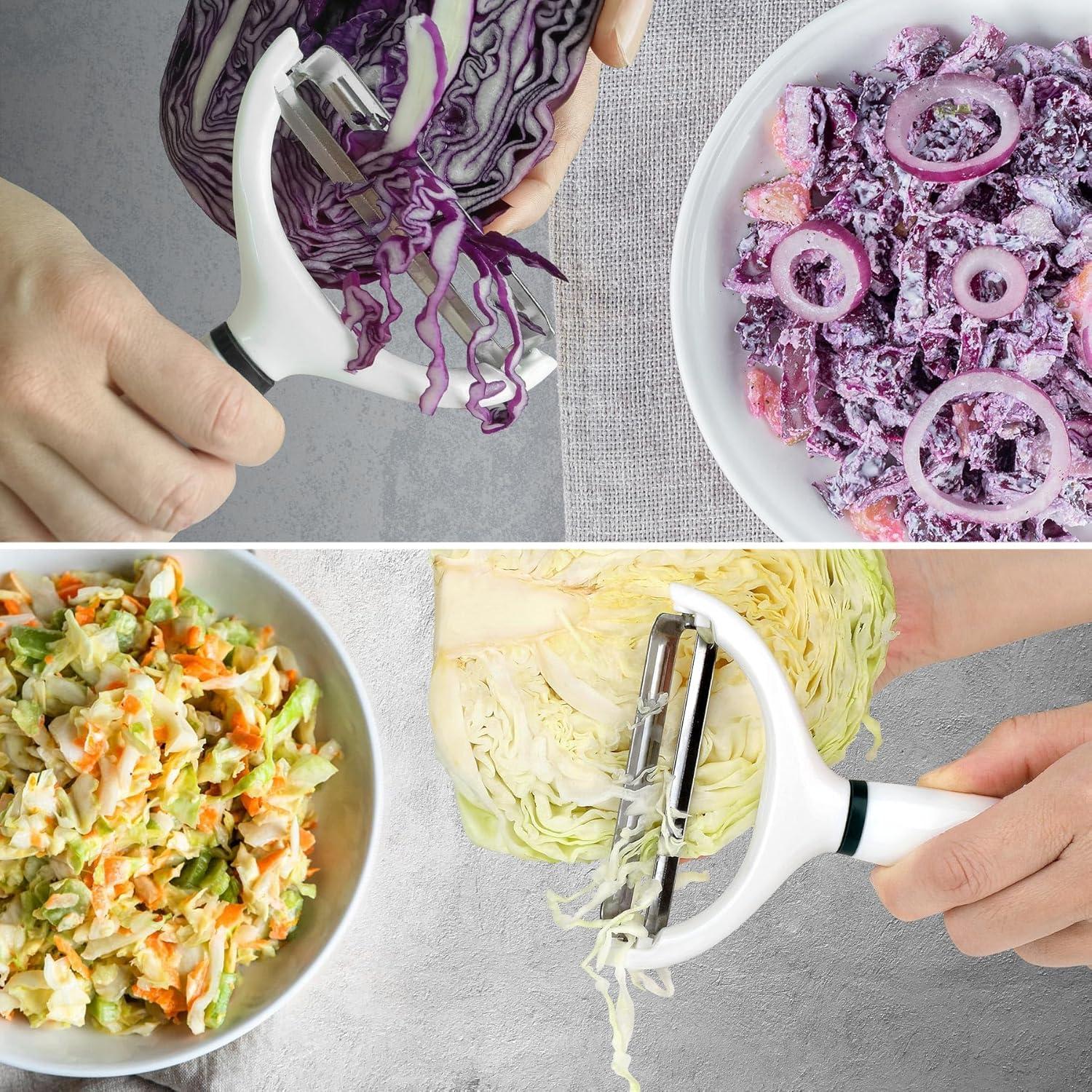 Cortador de Repollo Pneatdez - Rallador Grande en Y, Acero Inoxidable