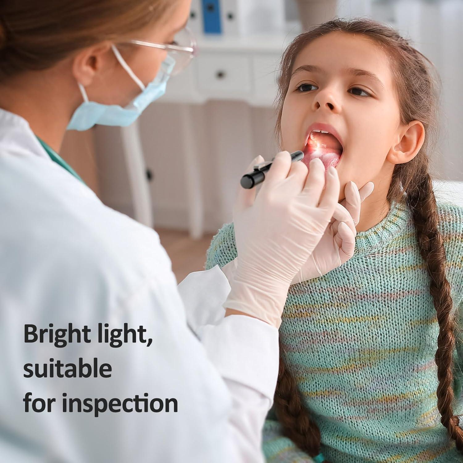 Lámpara de Bolígrafo LED CAVN con Medidor de Pupilas - 2 Pcs