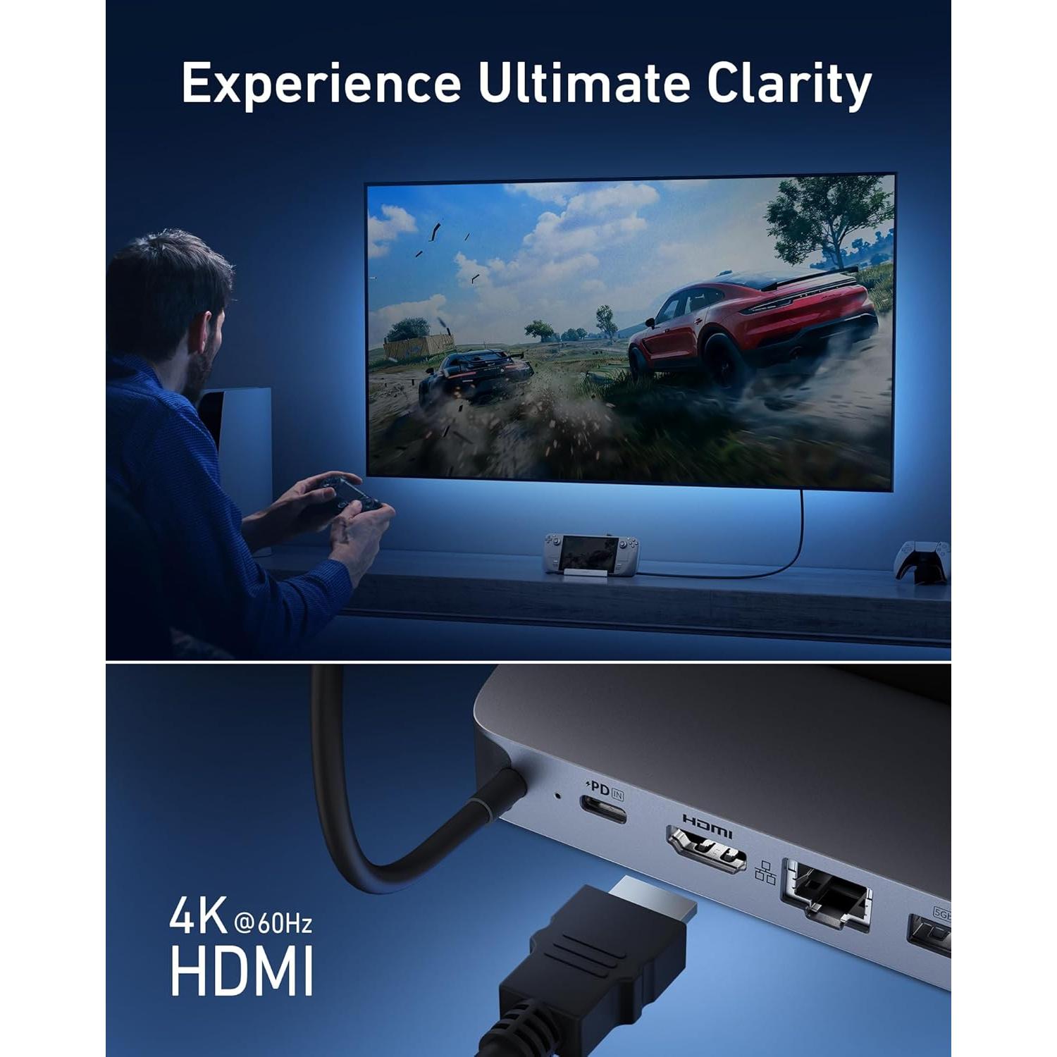 Estación de Acoplamiento Anker A83S1 6-en-1 para Steam Deck