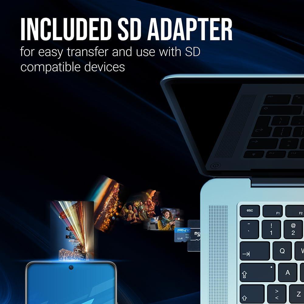 Tarjeta de Memoria PNY 32GB microSDHC Clase 10 U1 V10 100MB/s