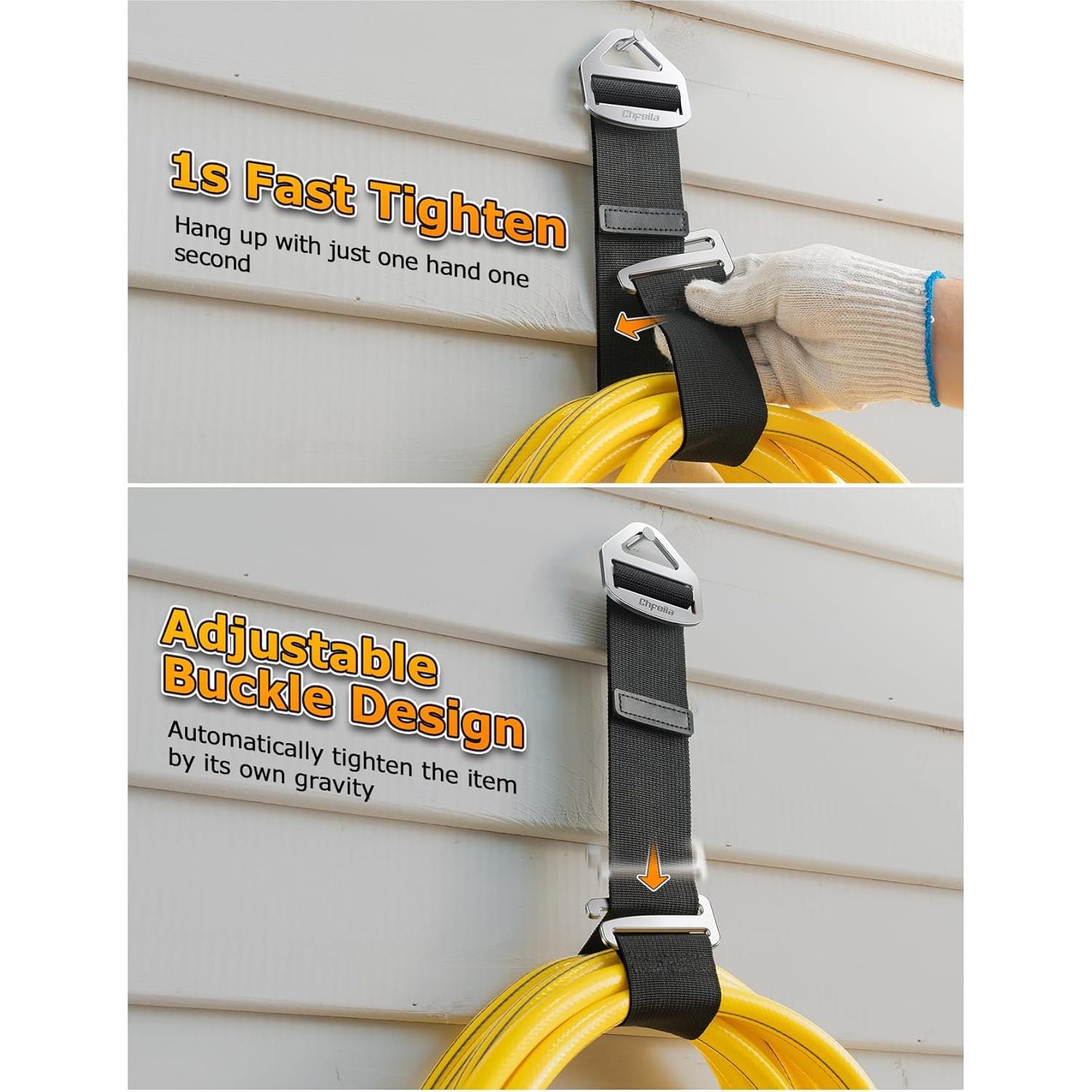 Organizador de Cables Chfeila - Paquete de 4, Ajustable 35-45cm