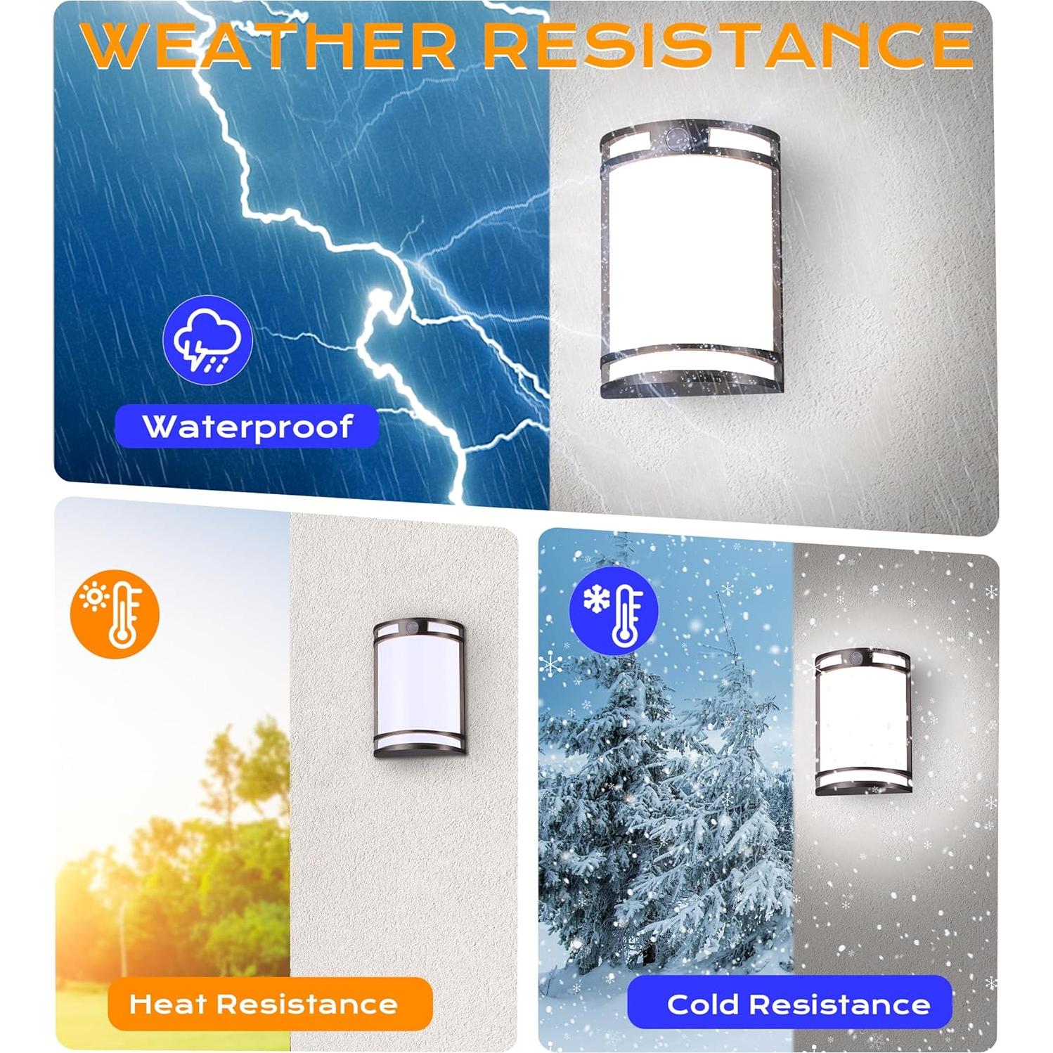 Luz de Pared LED CLOUDY BAY con Sensor de Movimiento 15W 1000LM