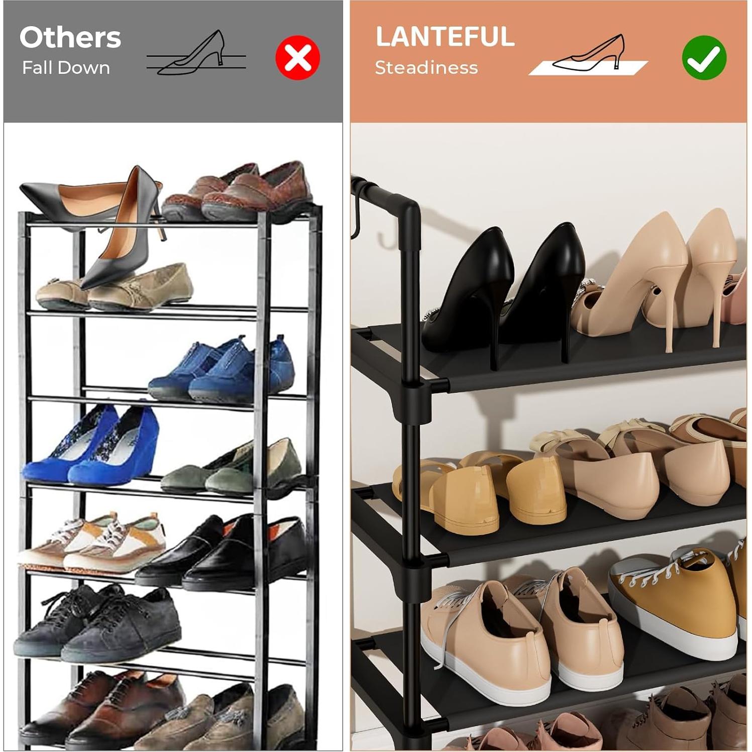 Estante para Zapatos LANTEFUL 3 Niveles Organizador Compacto