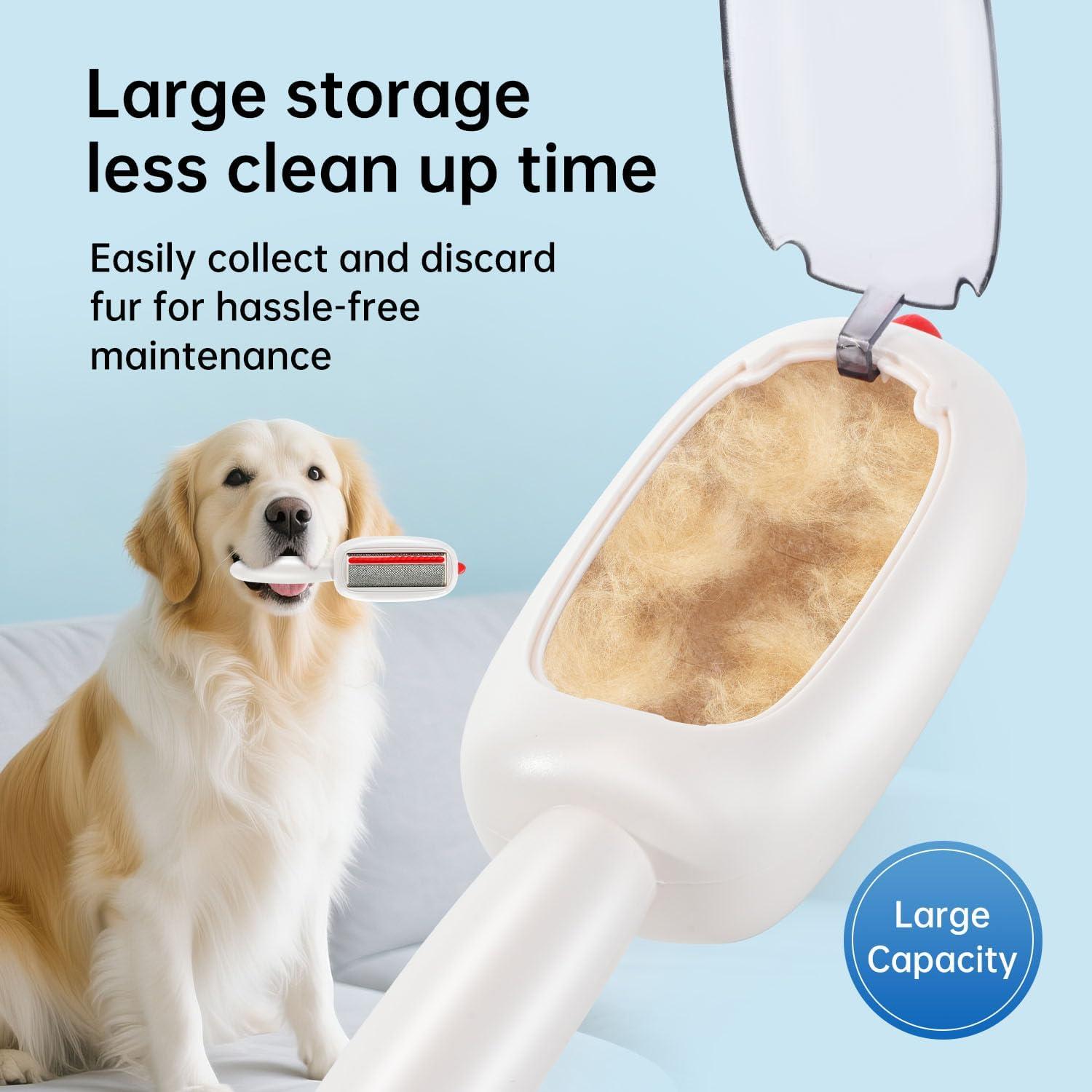 Rodillo Quitapelos Reutilizable INABULETWO para Mascotas Blanco