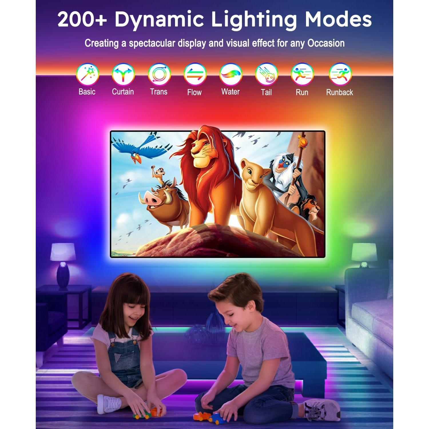 Tira LED RGB 4.0m MORIACC con Control Bluetooth y Música