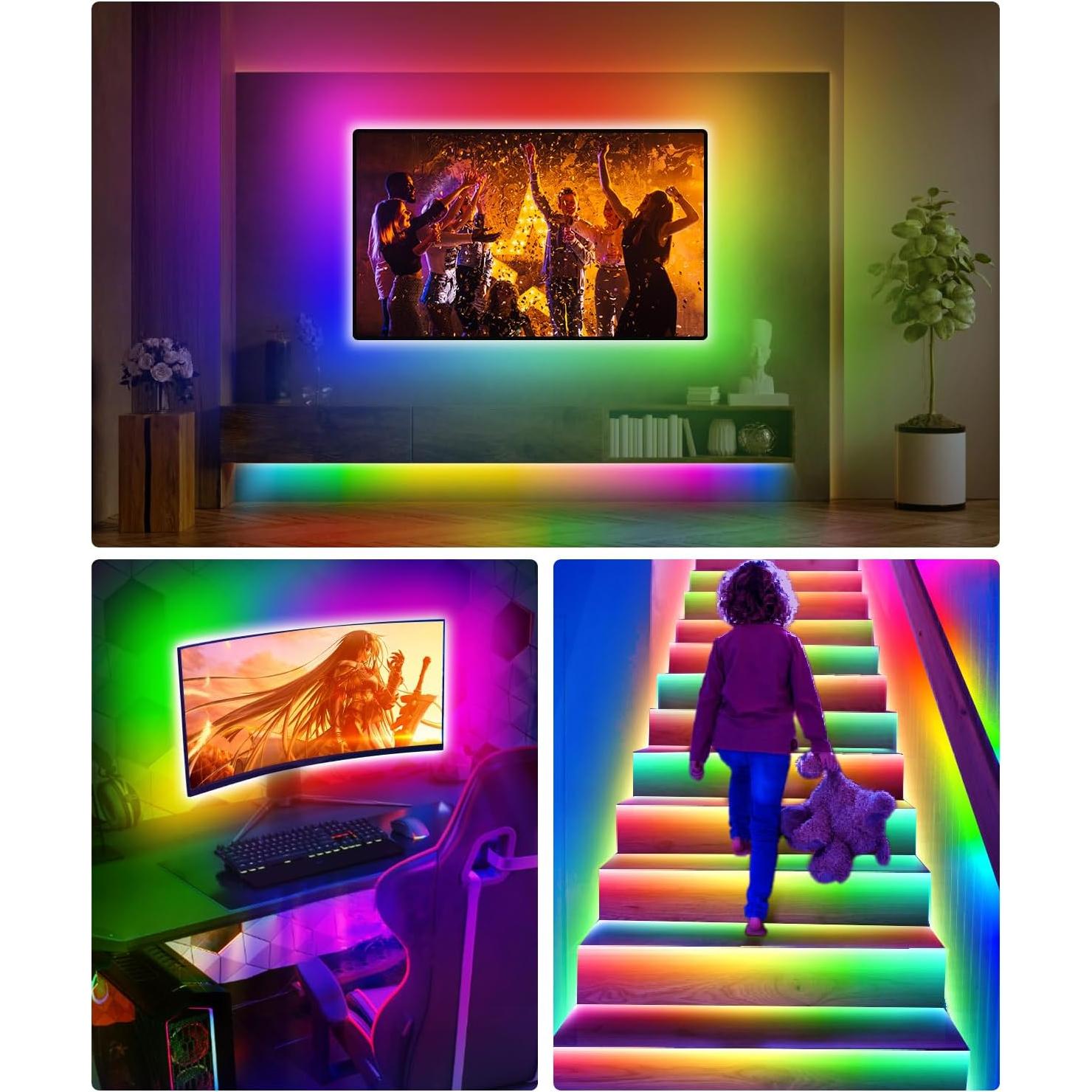 Tira LED RGB 4.0m MORIACC con Control Bluetooth y Música